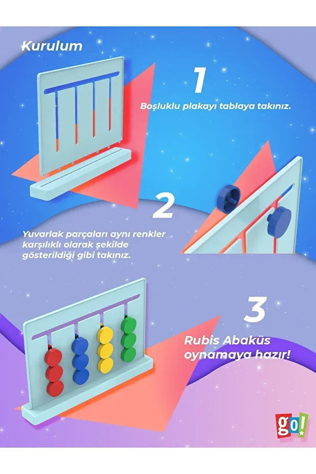 Rubik Abaküs Montessori Zeka Oyunu
